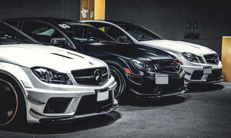 Невероятное трио Mercedes C63 AMG Black Series
